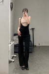SWAYING/KNIT contrasting color silk tank vest SW23SS1T29 PS59